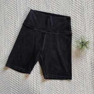 aerie • Gray Acid Wash Bike Shorts